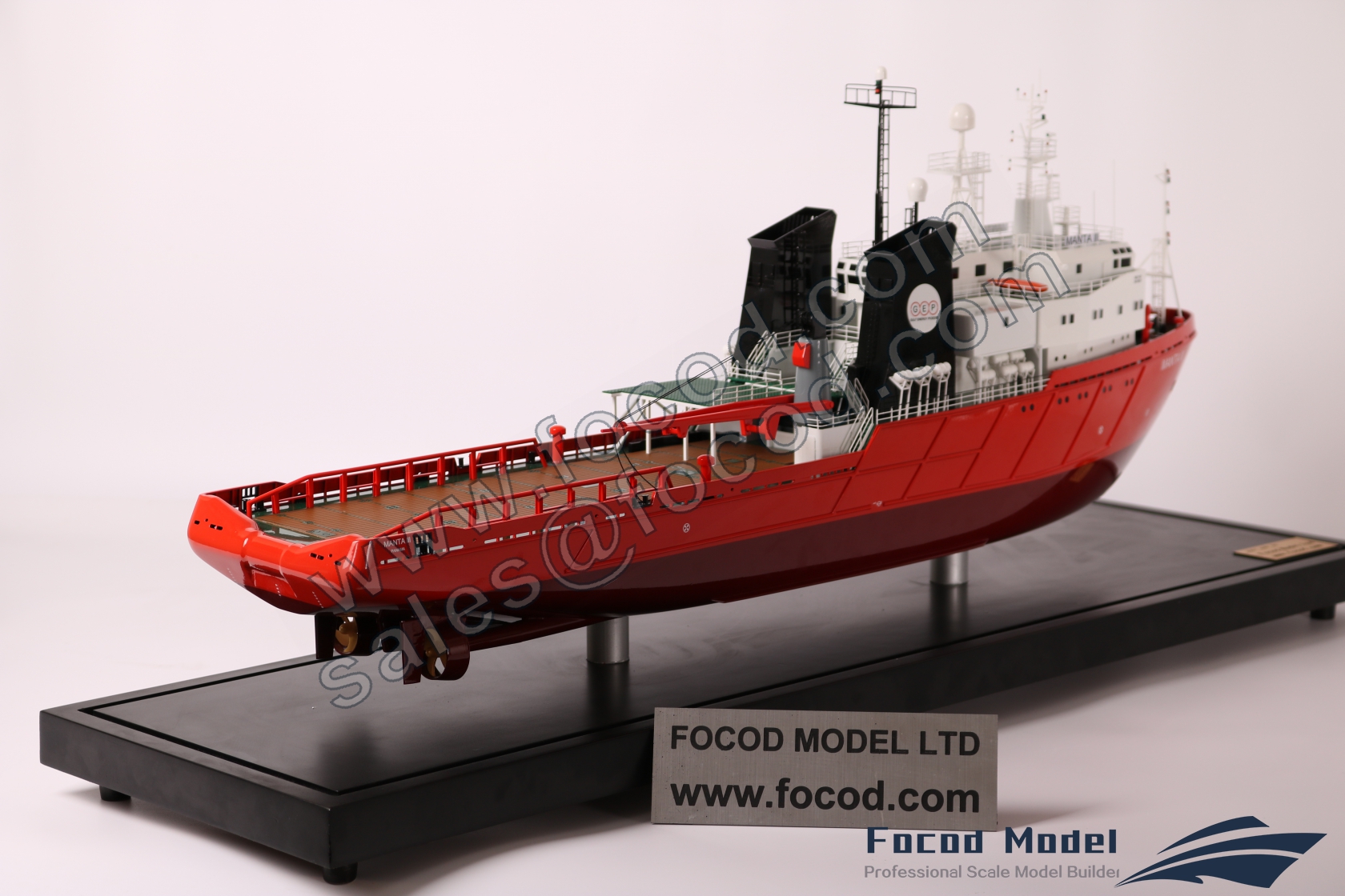 customized model of 82m Offshore Supply Ship